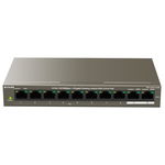 Switch TEF1110P-8-63W 10-Port 10/100M Unmanaged Gri, Tenda