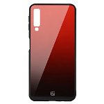 Protectie Spate Just Must Glass Print JMGPA718RD pentru Samsung Galaxy A7 2018 (Negru/Rosu)