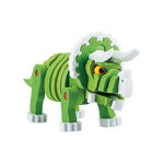 Puzzle 3D Spuma Dino Triceraptos 63 piese Toi-Toys TT43544A, Toi-Toys