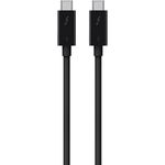 Cablu periferice Belkin USB Tip C Male - USB Tip C Male, Thunderbolt 3, 0.8m, negru, Belkin