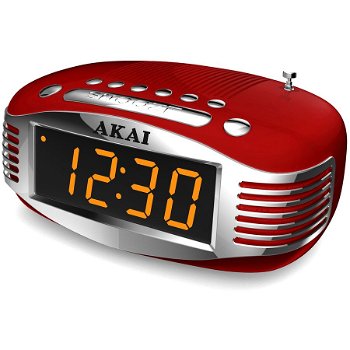 Radio cu ceas Akai CE-1500, AM/FM, Ecran LED, Sleep Timer, Negru