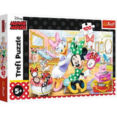 Puzzle Trefl din 100 de piese - Minie Mouse si salonul de infrumusetare Puzzle Trefl din 100 de piese - Minie Mouse si salonul de infrumusetare