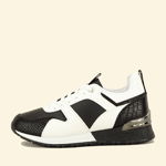 Sneakers alb cu negru B-CB-1009 M2, SOFILINE