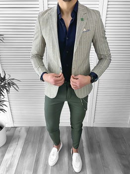 Tinuta barbati smart casual Pantaloni + Camasa + Sacou 10105, 