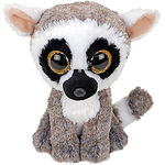 Jucarie Plush Beanie Boos - Linus Lemur 15 cm 36224, Meteor