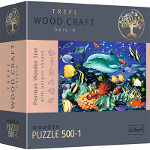 Trefl Puzzle din lemn 500+1 Sea life TREFL