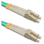 Cablu retea Qoltec LC/UPC - LC/UPC, 50/125, OM3, 5m Aqua
