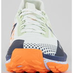 Nike, Pantofi impermeabili pentru alergare React Pegasus Trail 4, Verde pal/Portocaliu neon/Bleumarin
