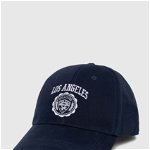 Hollister Co. șapcă de baseball din bumbac culoarea albastru marin, cu imprimeu, Hollister Co.