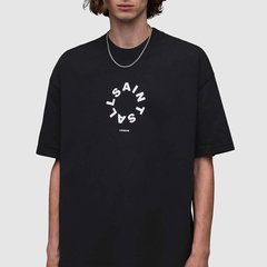 AllSaints, Tricou supradimensionat cu imprimeu logo Tierra, Alb, Lila, M AllSaints, Tricou supradimensionat cu imprimeu logo Tierra, Alb, Lila, M