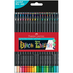 Set 36 creioane colorate - Faber-Castell - SuperSoft Lead - Black Edition | Faber-Castell, Faber-Castell