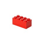 Mini cutie depozitare LEGO 2x4 rosu (40121730), LEGO