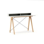 Masa de birou Desk Slim Beech Light Grey II, L120xl50xh85 cm