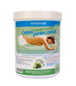 Crema de masaj hidratanta cu alge marine 1000 ml, Interherb - Casa Herba