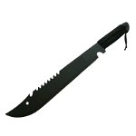 Maceta de vanatoare IdeallStore®, Eagle Knife, 49.5 cm, otel inoxidabil, negru, teaca inclusa, IdeallStore