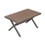 Masa pentru gradina si terasa HECHT LIMA TABLE, blat din polywood, cadru din profile aluminiu, 150 x 90 x 75 cm, Hecht