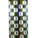 Veioză Lexington Square, 34x17x17 cm, metal/ sticlă, maro, Mauro Ferretti