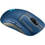 Mouse gaming wireless Logitech G Pro LightSpeed League of Legends, Senzor Hero 25K DPI, Albastru, Logitech
