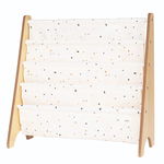 Raft organizator de carti pentru copii, 3 Sprouts, material reciclat, Terrazzo Crem, 3 Sprouts