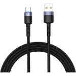 Cablu Tellur USB la Tip C  1.2m, negru