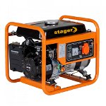 Stager GG 1356 generator open-frame 1kW, monofazat, benzina, pornire la sfoara, STAGER