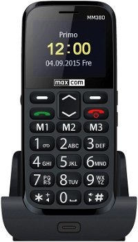 Telefon seniori MaxCom MM38D, Single SIM (Negru)