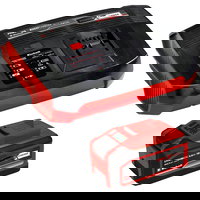 Einhell Kit acumulator si incarcator Einhell Power X-Change PLUS 4512143, 18V, 6 Ah, 1350 W putere maxima, 1 h timp incarcare, Einhell