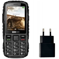Telefon Mobil MM920 Light 10W + Adaptor Priza Negru, MaxCom