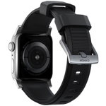Accesoriu smartwatch Rugged Strap Apple Watch 4/5/6/7/8/SE 38/40/41mm Black/Silver