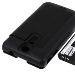 Acumulator compatibil Sony-Ericsson Xperia LT29i 3400mAh + Flip Cover negru, 