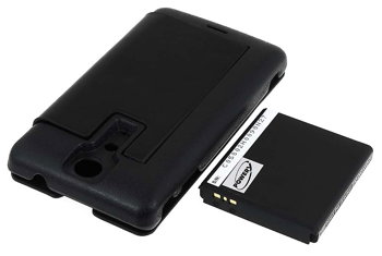 Acumulator compatibil Sony-Ericsson Xperia TX 3400mAh + Flip Cover negru, 