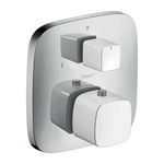 Baterie cada - dus incastrata Hansgrohe PuraVida alb - crom