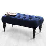 Taburet bancuta Soltani Bleumarin 50x20 cm, Salvador