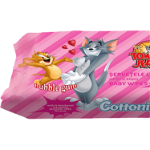 Servetele umede Cottonino Tom & Jerry, Bubble Gum, 72 buc