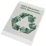 Mapa de protectie Esselte Recycled reciclat PP A4 100 mic 100 buc/cutie standard, Esselte