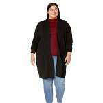 Imbracaminte Femei Liverpool Plus Size Open Front Cardigan Sweater Black, Liverpool