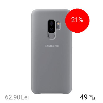 Samsung Capac protectie spate Silicon Gray pentru G965 Galaxy S9 Plus