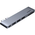 Adaptor multifunctional HUB 6 in 2 UGREEN CM251 USB-C pentru MacBook Air / Pro