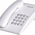 Telefon fix cu fir panasonic KX-TS500PDW, alb, Panasonic
