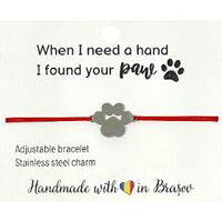 Bratara: When I need a hand, I found your paw - Labuta pisica, -