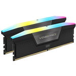 Memorie Corsair VENGEANCE 64GB (2x32GB), DDR5, XMP 3.0, 6200MT/s, CL 32, RGB, Black Heatspreader, 1.4V