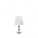 Lampa de birou LE ROY TL1 SMALL, metal, cristale, 1 bec, dulie E27, 073439, Ideal Lux, Ideal Lux
