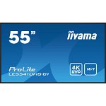 Monitor, Iiyama, ProLite LE5541UHS-B1, 55", LED, 4K, 1xVGA, 3xHDMI, Negru