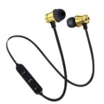 Casti Wireless Bluetooth Sport BT4, Waterproof, Tip In-Ear Headset, Microfon Incorporat, Auriu