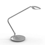 Lampă de birou argintie Jacque, 41x39x18 cm, metal/ acril, argintiu, 