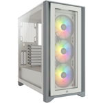 Carcasa Corsair iCUE 4000X RGB, Mid-Tower, fara sursa, ATX, White