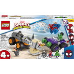 LEGO® Marvel Super Heroes: Hulk vs. Rhino Confruntarea cu camioane, 110 piese, Multicolor, 10782, Multicolor, LEGO