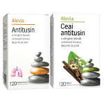 Pachet Antitusin 20 comprimate + Ceai antitusin 20 plicuri, Alevia
