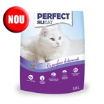 Perfect Silicat, asternut igienic pentru pisici, lavanda 3,8l, Perfect