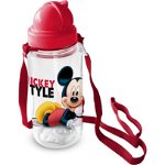 Sticla pentru copii Mickey cu pai, 450 ml Star ST59714